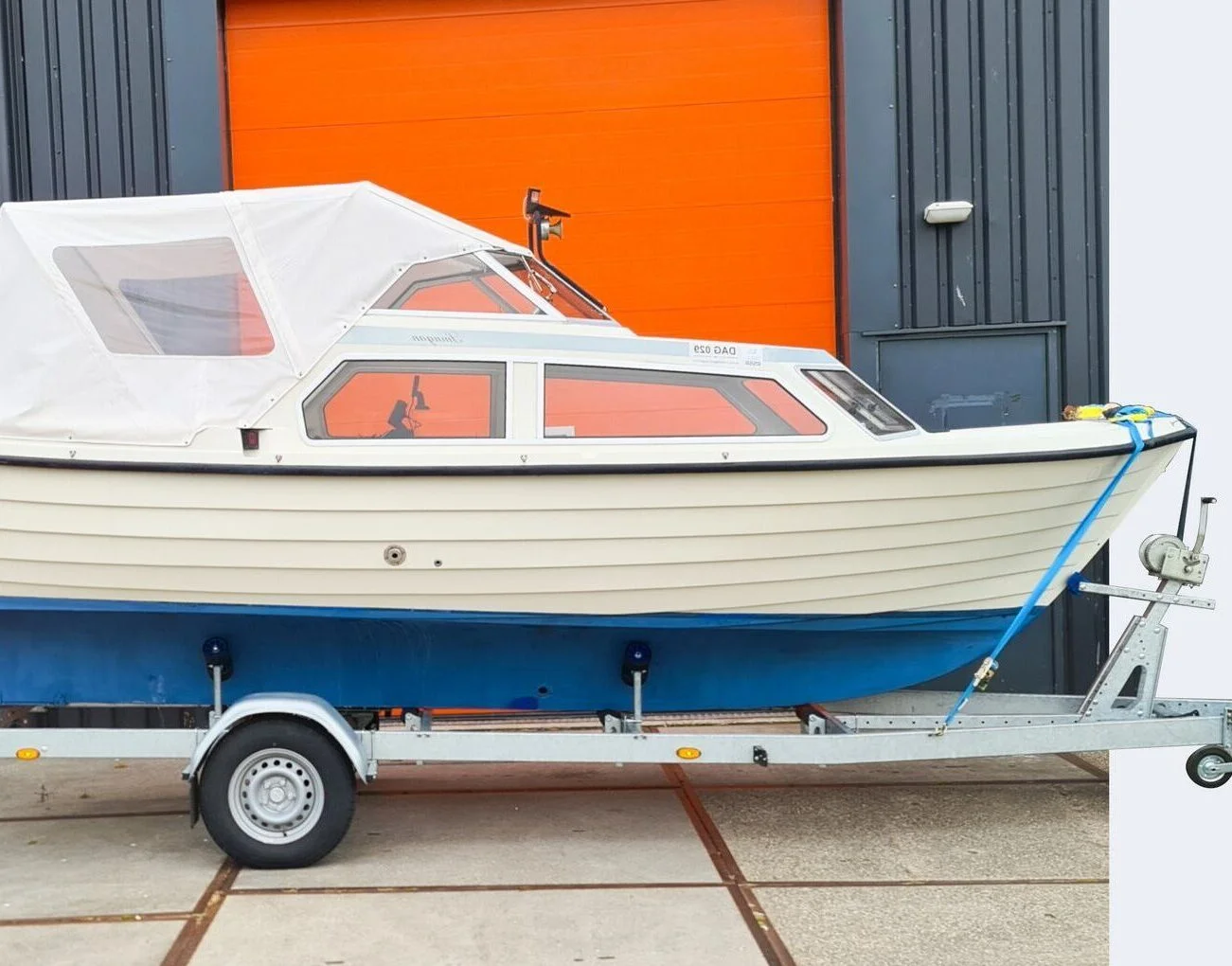 Banner boottrailer huren Nemrod Boten01